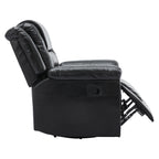 Fauteuil inclinable pivotant manuel pour home cinéma moderne, fauteuil à bascule simple avec accoudoirs larges et coussins imperméables