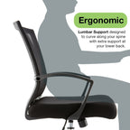 Chaise de bureau à dossier moyen Zuna de Modern Home