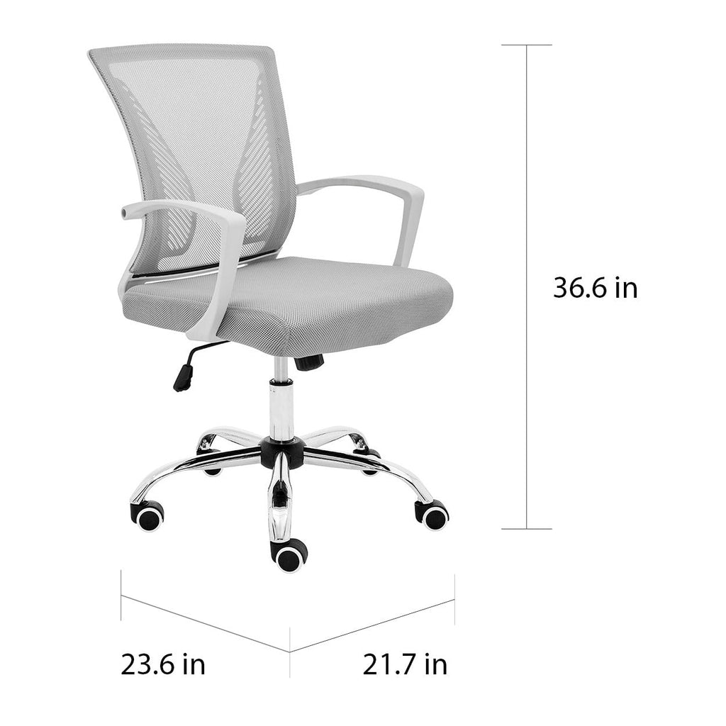 Chaise de bureau à dossier moyen Zuna de Modern Home