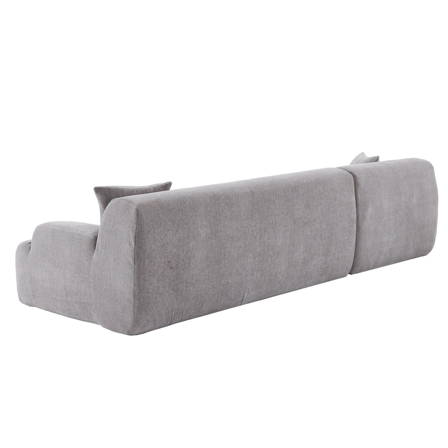 Canapé sectionnel moderne en forme de L, 2 pièces, avec assise profonde, idéal pour le salon