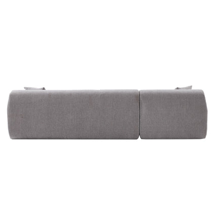 Canapé sectionnel moderne en forme de L, 2 pièces, avec assise profonde, idéal pour le salon