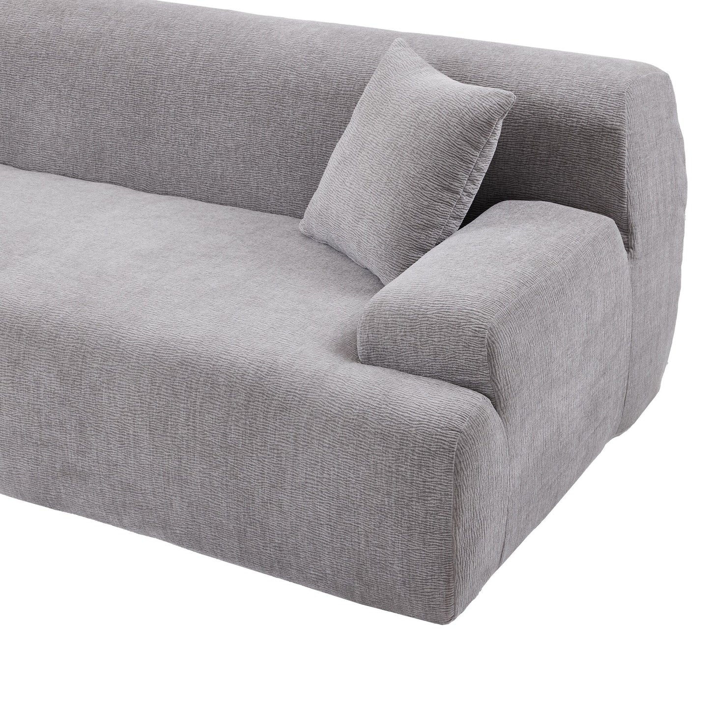 Canapé sectionnel moderne en forme de L, 2 pièces, avec assise profonde, idéal pour le salon