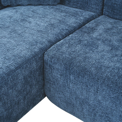 Canapé sectionnel moderne en forme de L, 2 pièces, avec assise profonde, idéal pour le salon