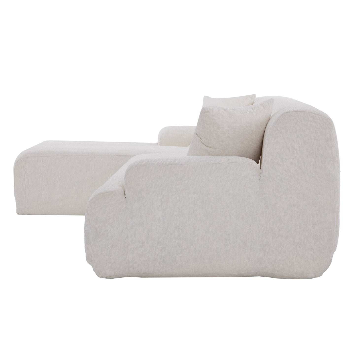 Canapé sectionnel moderne en forme de L, 2 pièces, avec assise profonde, idéal pour le salon
