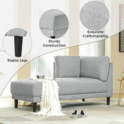Fauteuil d'angle moderne en lin par Harper&amp;Bright Designs