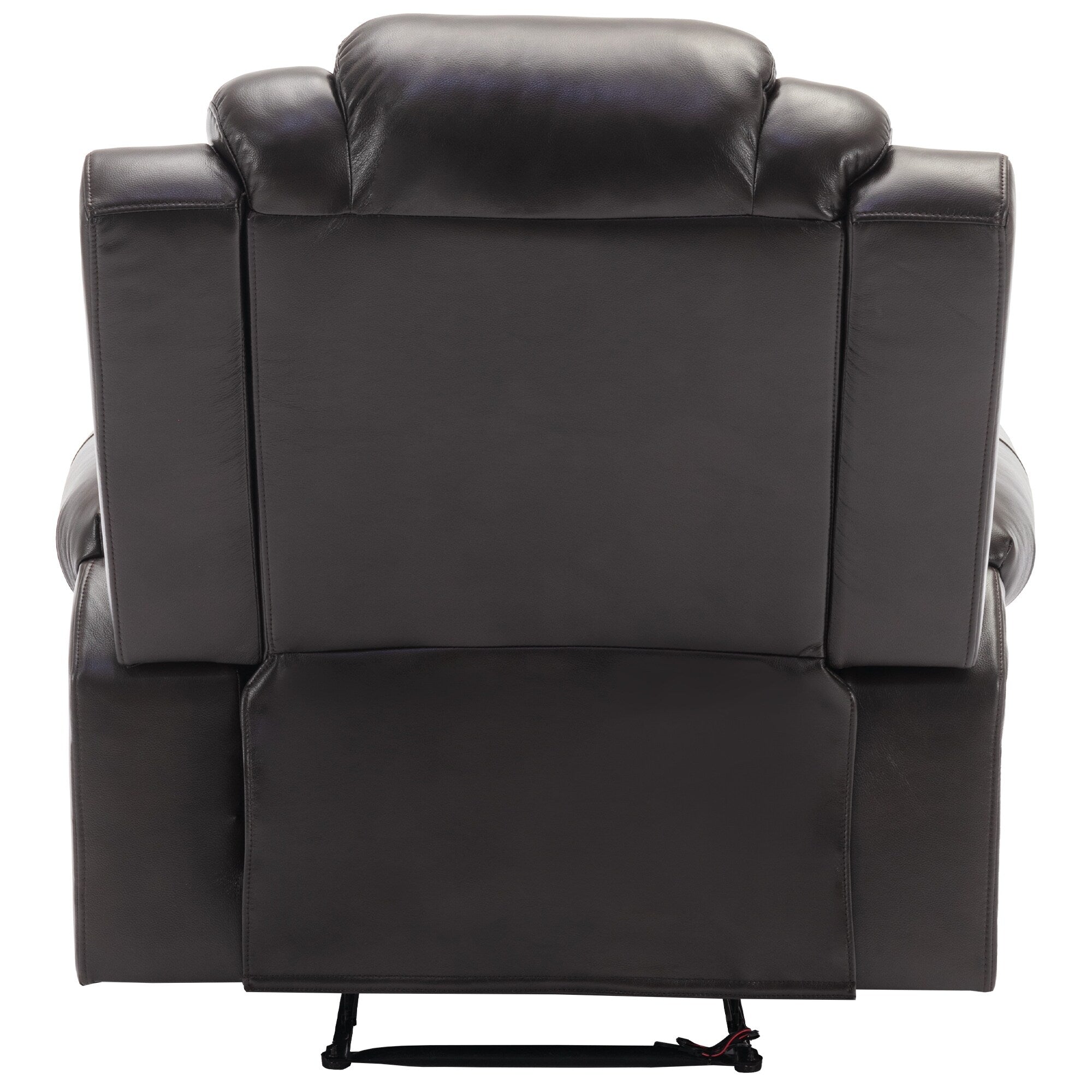 Fauteuil inclinable manuel moderne pour home cinéma avec bande lumineuse LED, dossier réglable et repose-pieds pour salon ou chambre