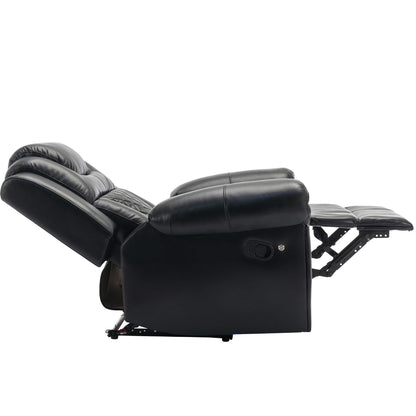 Fauteuil inclinable manuel moderne pour home cinéma avec bande lumineuse LED, dossier réglable et repose-pieds pour salon ou chambre