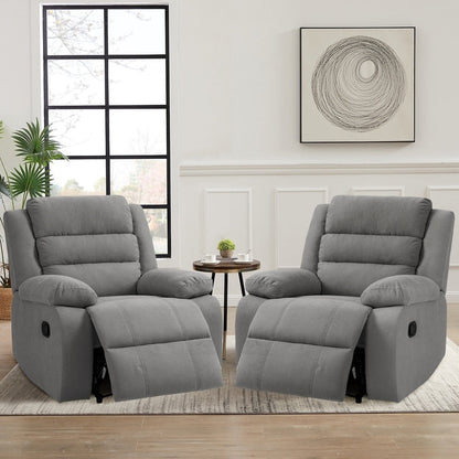 Fauteuil inclinable manuel moderne, canapé en tissu doux pour salon