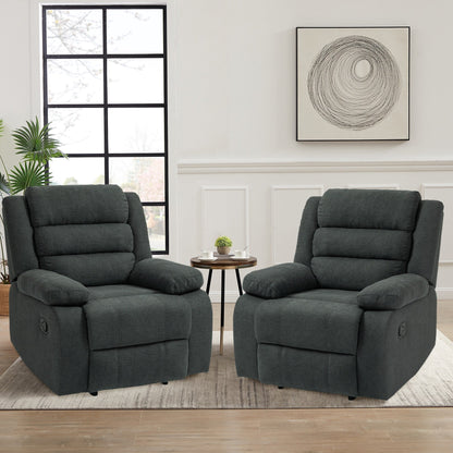 Fauteuil inclinable manuel moderne, canapé en tissu doux pour salon