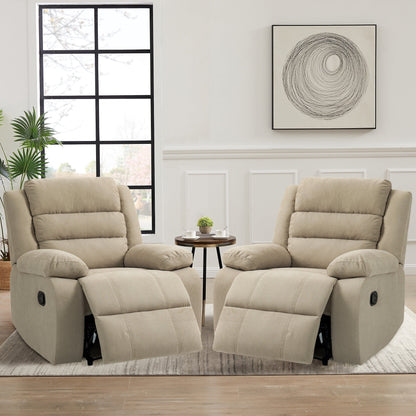 Fauteuil inclinable manuel moderne, canapé en tissu doux pour salon