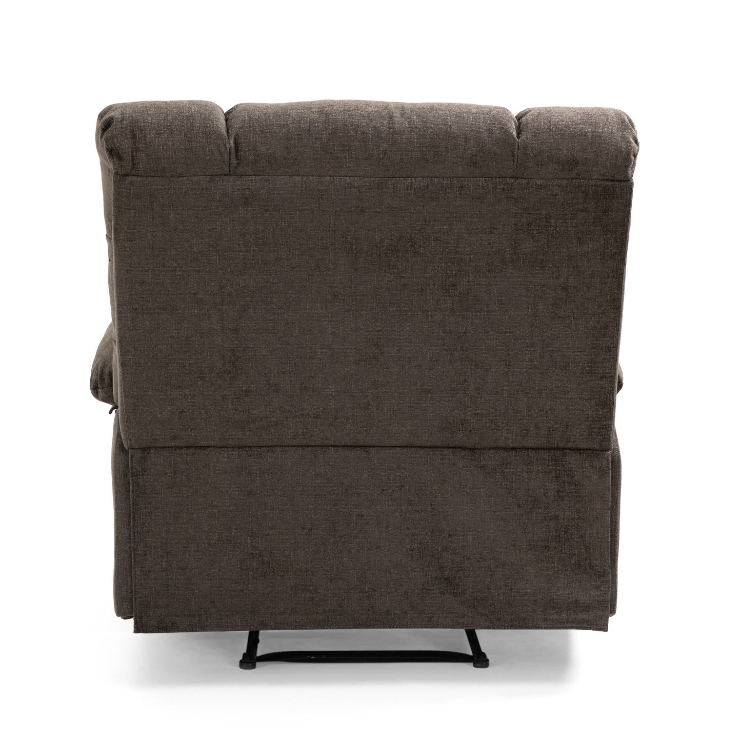 Fauteuil de massage inclinable moderne avec coussins capitonnés et inclinaison manuelle