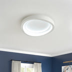 Plafonnier LED encastré blanc mat moderne pour cuisine