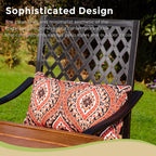 Ensemble de bar de patio moderne en métal MAISON?ARTS avec tabourets pivotants rembourrés