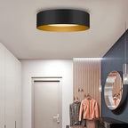 Plafonnier encastré moderne et minimaliste à 2, 3 ou 5 lumières avec abat-jour en métal