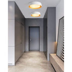 Plafonnier encastré moderne et minimaliste à 2, 3 ou 5 lumières avec abat-jour en métal