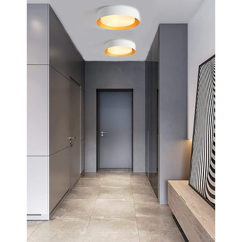 Plafonnier encastré moderne et minimaliste à 2, 3 ou 5 lumières avec abat-jour en métal