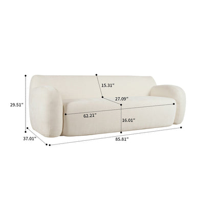 Canapé poire minimaliste moderne avec rembourrage en mousse haute résilience pour chambre à coucher, salon, appartement, dortoir, salon