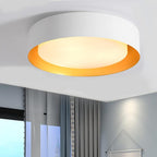 Plafonnier encastré moderne et minimaliste à 2, 3 ou 5 lumières avec abat-jour en métal