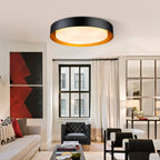 Plafonnier encastré moderne et minimaliste à 2, 3 ou 5 lumières avec abat-jour en métal