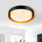 Plafonnier encastré moderne et minimaliste à 2, 3 ou 5 lumières avec abat-jour en métal