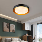 Plafonnier encastré moderne et minimaliste à 2, 3 ou 5 lumières avec abat-jour en métal