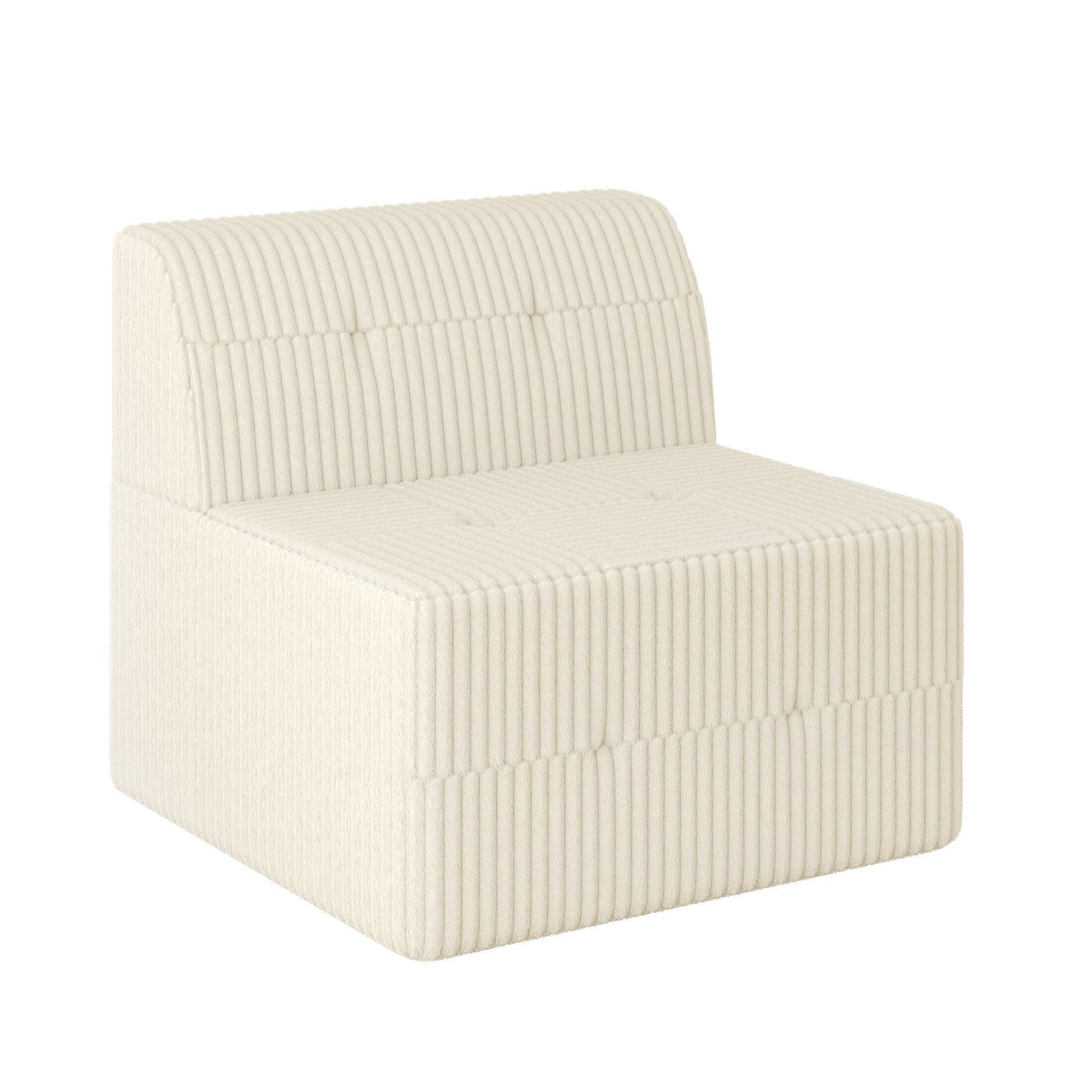 Canapé-lit modulaire moderne et minimaliste sans accoudoirs, siège simple, pour salon et chambre à coucher