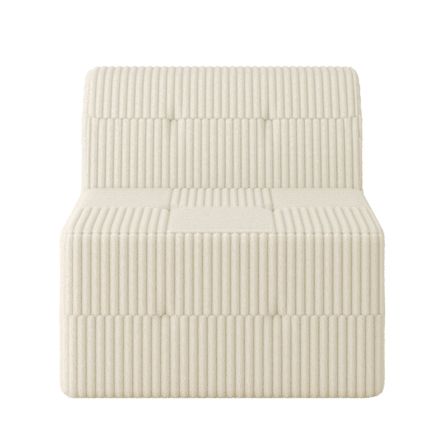 Canapé-lit modulaire moderne et minimaliste sans accoudoirs, siège simple, pour salon et chambre à coucher