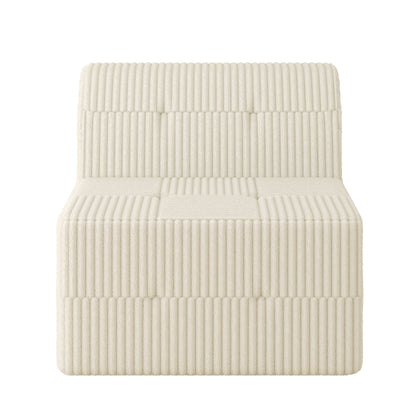 Canapé-lit modulaire moderne et minimaliste sans accoudoirs, siège simple, pour salon et chambre à coucher