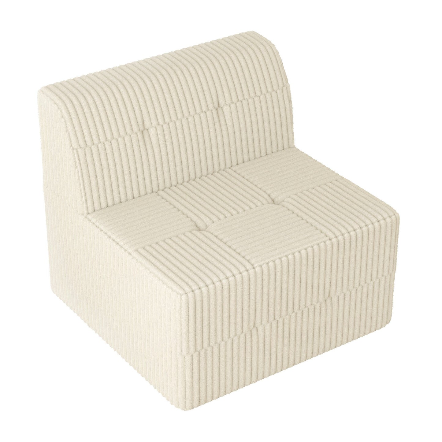 Canapé-lit modulaire moderne et minimaliste sans accoudoirs, siège simple, pour salon et chambre à coucher