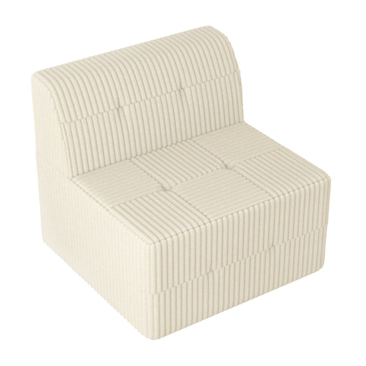Canapé-lit modulaire moderne et minimaliste sans accoudoirs, siège simple, pour salon et chambre à coucher