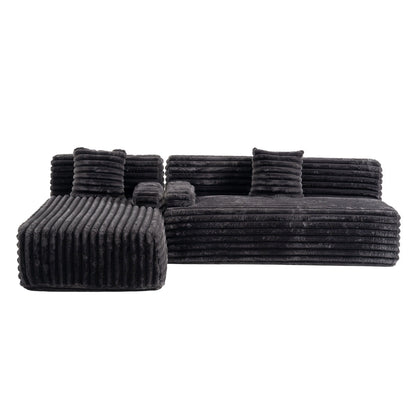 Canapé modulaire moderne Cloud, avec 2 coussins décoratifs, pour le salon