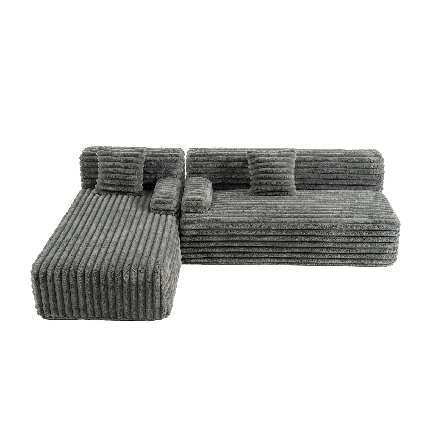 Canapé modulaire moderne Cloud, avec 2 coussins décoratifs, pour le salon