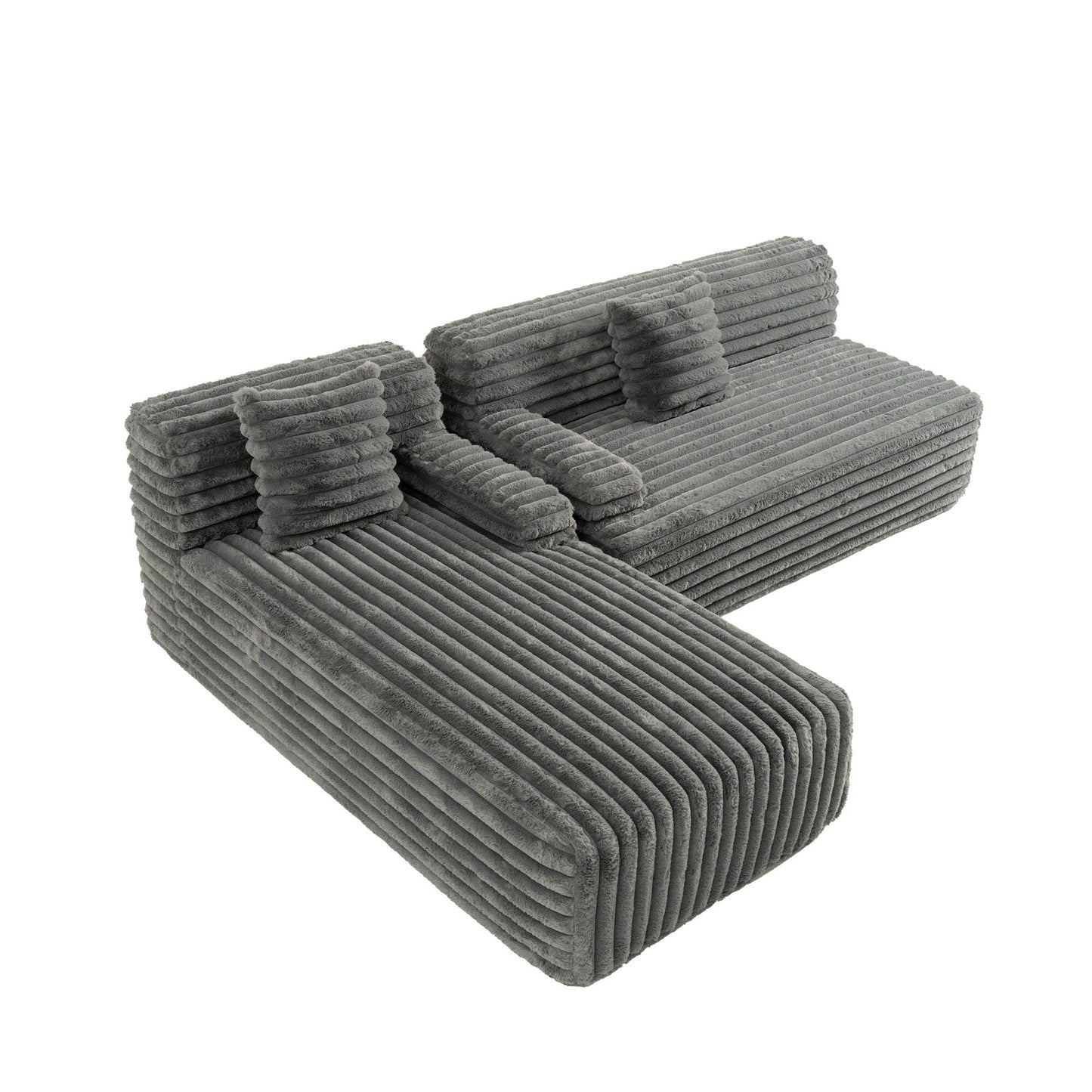 Canapé modulaire moderne Cloud, avec 2 coussins décoratifs, pour le salon