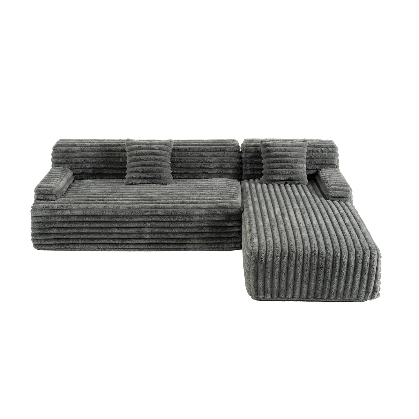 Canapé modulaire moderne Cloud, avec 2 coussins décoratifs, pour le salon