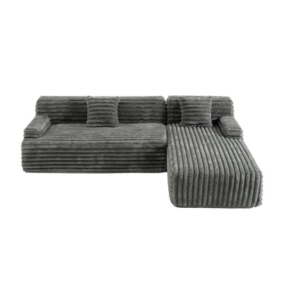Canapé modulaire moderne Cloud, avec 2 coussins décoratifs, pour le salon