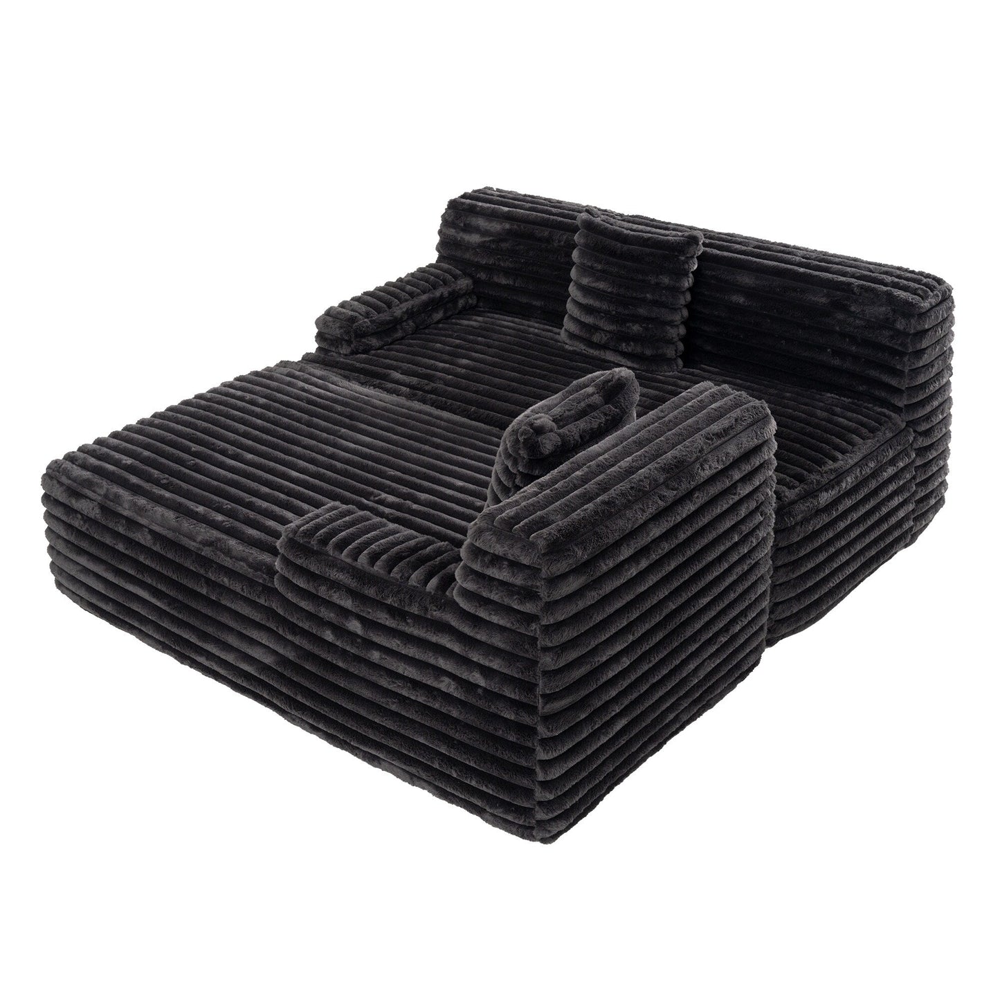 Canapé modulaire moderne Cloud, avec 2 coussins décoratifs, pour le salon