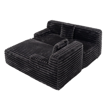 Canapé modulaire moderne Cloud, avec 2 coussins décoratifs, pour le salon