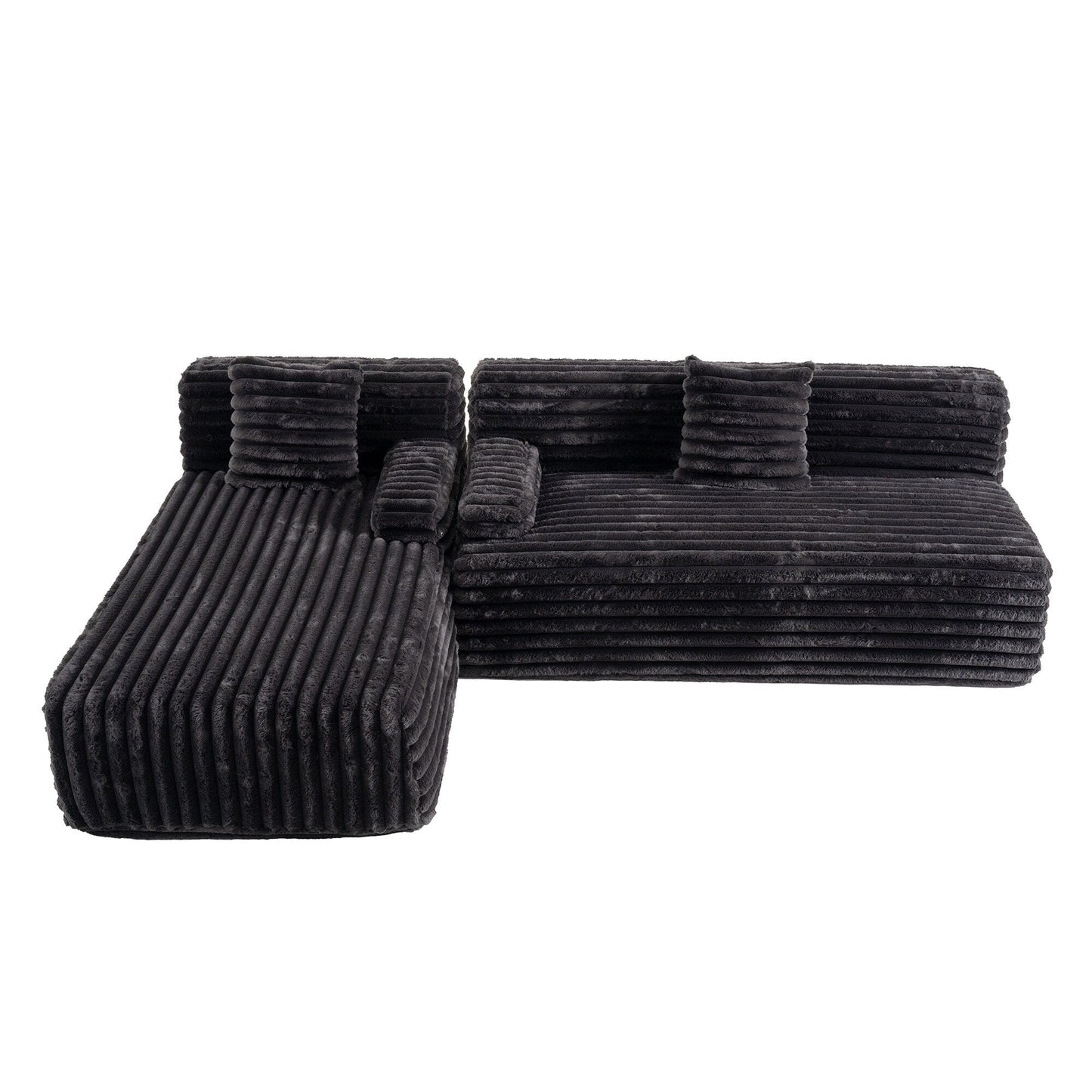 Canapé modulaire moderne Cloud, avec 2 coussins décoratifs, pour le salon