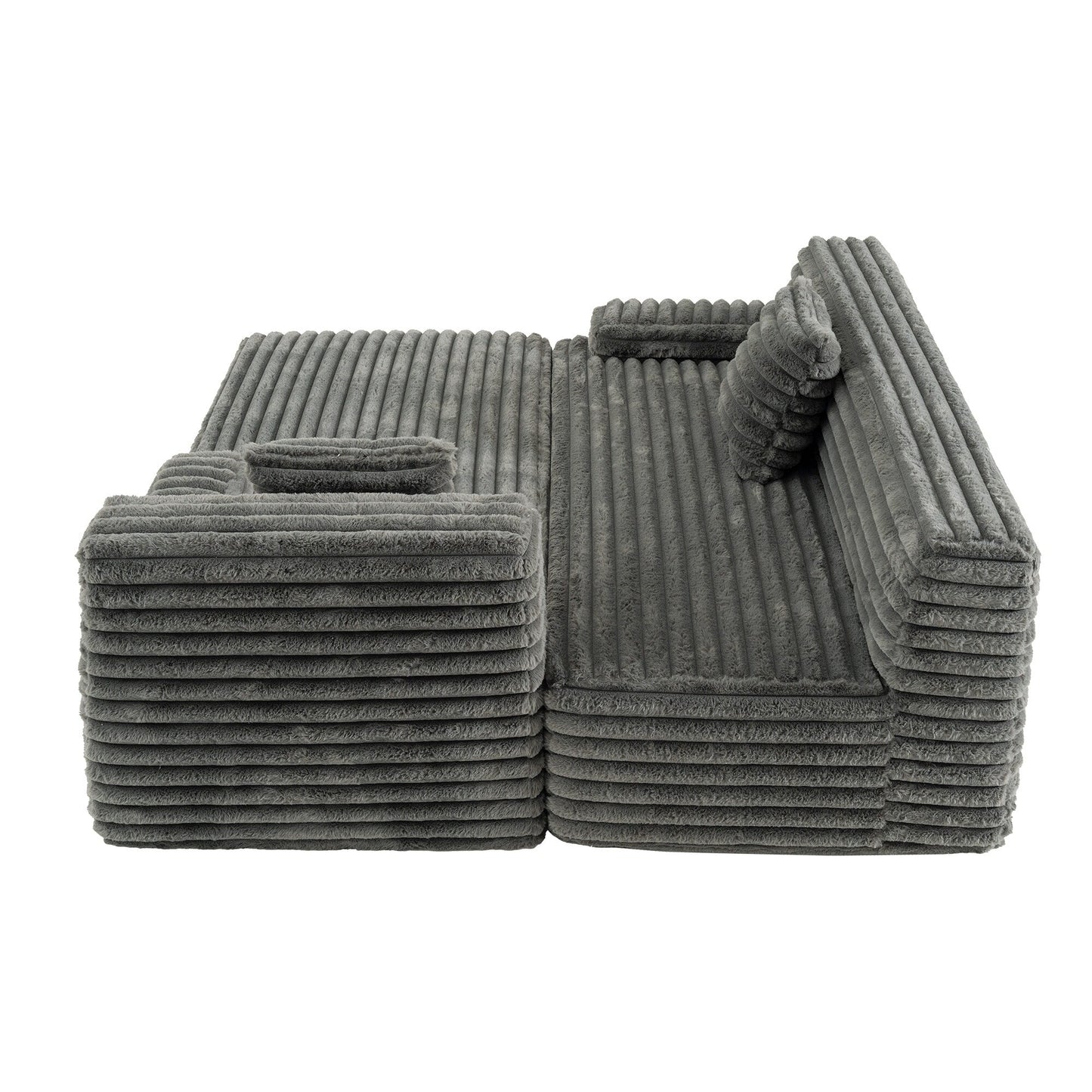 Canapé modulaire moderne Cloud, avec 2 coussins décoratifs, pour le salon