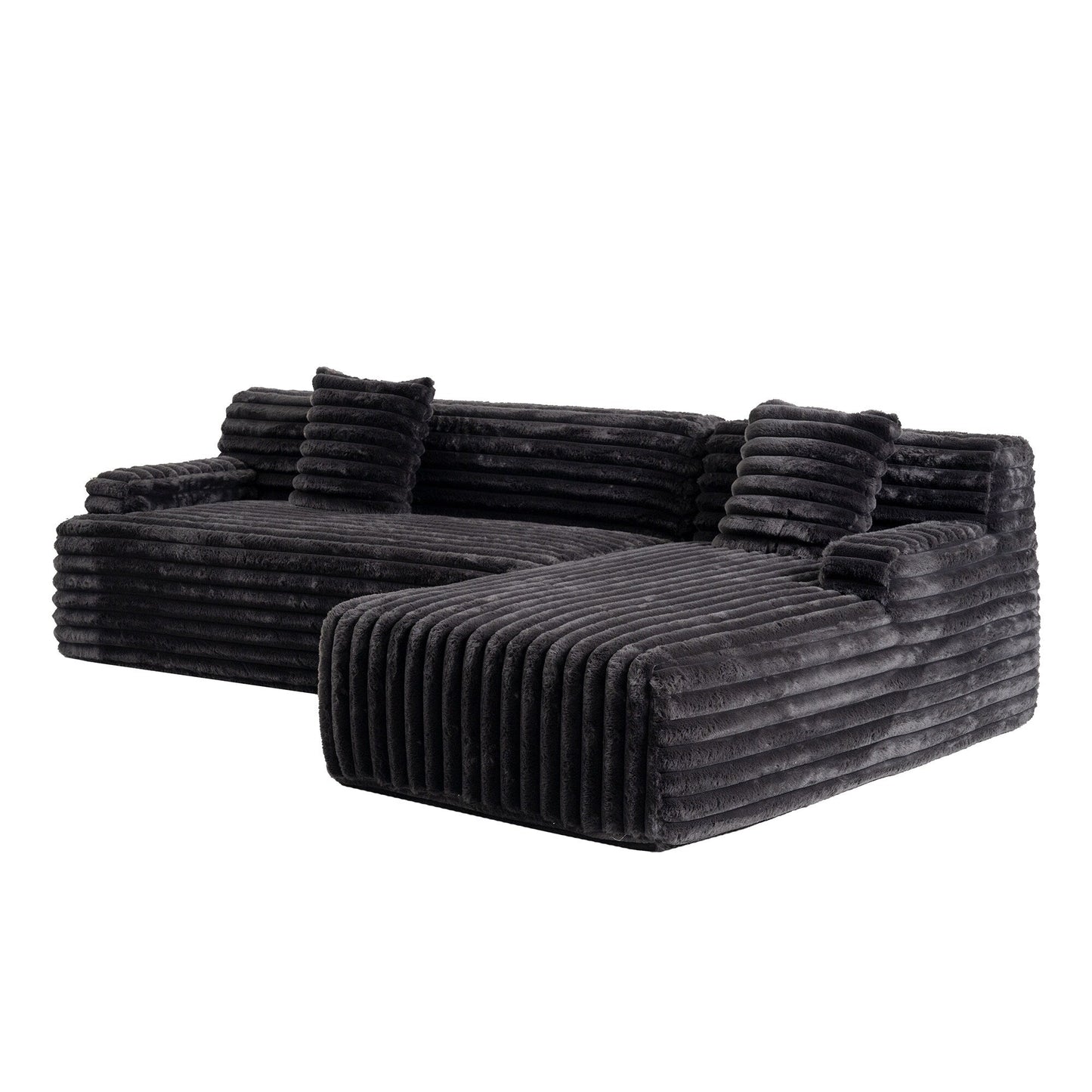Canapé modulaire moderne Cloud, avec 2 coussins décoratifs, pour le salon