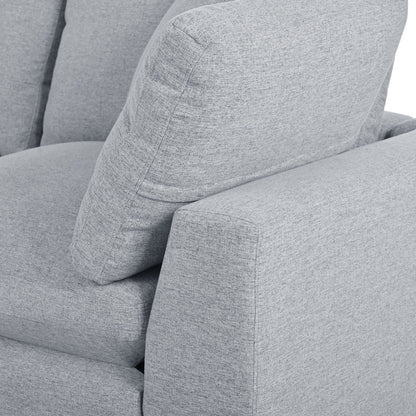 Canapé modulaire moderne en U avec pouf amovible et coussins pour le salon