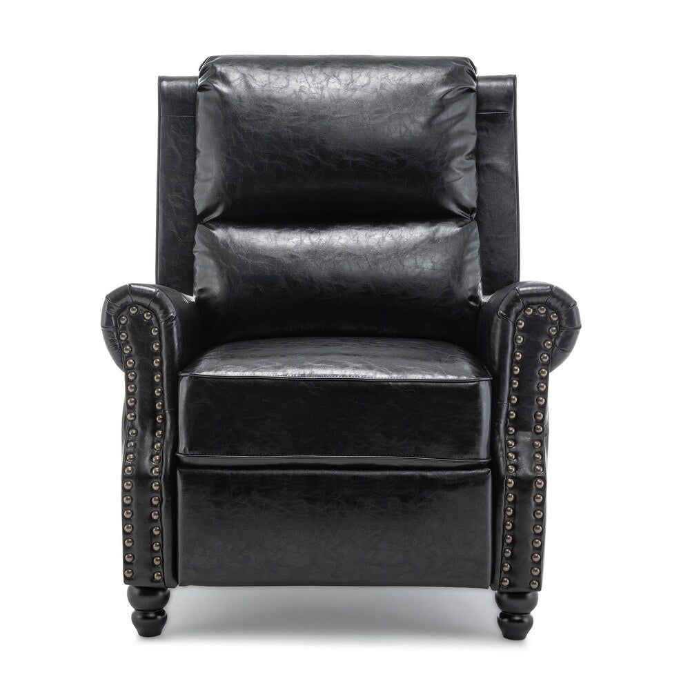 Fauteuil inclinable moderne rembourré en cuir PU