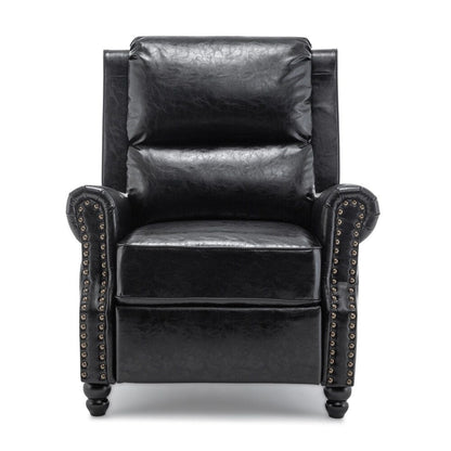 Fauteuil inclinable moderne rembourré en cuir PU