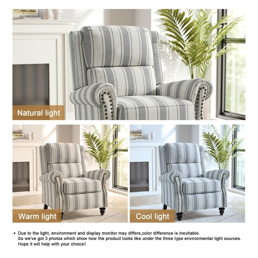 Fauteuil inclinable moderne rembourré en cuir PU
