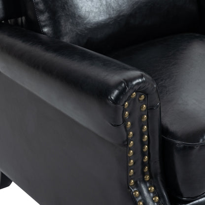 Fauteuil inclinable moderne rembourré en cuir PU