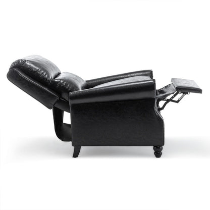 Fauteuil inclinable moderne rembourré en cuir PU