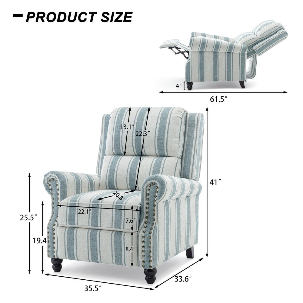 Fauteuil inclinable moderne rembourré en cuir PU