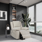Fauteuil inclinable électrique moderne, canapé chauffant et massant réglable avec rangement latéral, repose-pieds et télécommande