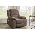 Fauteuil inclinable électrique moderne, canapé chauffant et massant réglable avec rangement latéral, repose-pieds et télécommande