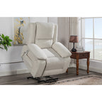 Fauteuil inclinable électrique moderne, canapé chauffant et massant réglable avec rangement latéral, repose-pieds et télécommande